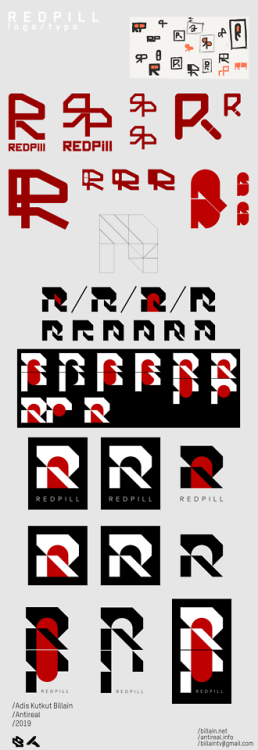 billainsystems:  ID / Logotype for Redpill process & final.www.behance.net/gallery/75789