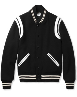 gqfashion:  GQ Selects: Saint Laurent Varsity Jacket     