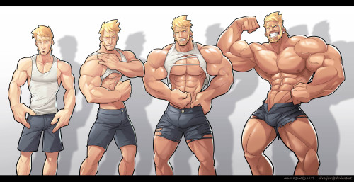 silverjow:  Commission - Muscle Growth Sequence  adult photos