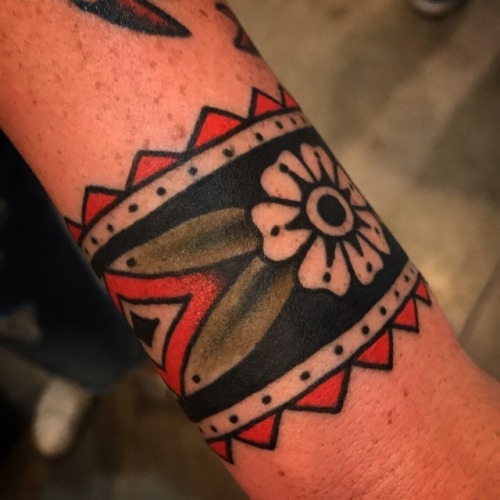Did this cuff earlier this week , looking forward to filling in the rest of this lady’s arm