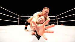 fishbulbsuplex:  John Cena vs. The Miz  No dirty caption needed for this pic!