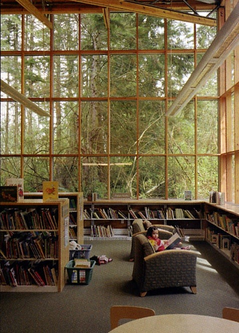nigeah:  windwrinkle:  pretty sure this is the mill valley library (in northern california), one of my favorite places in the world!    @nicknamenyquil