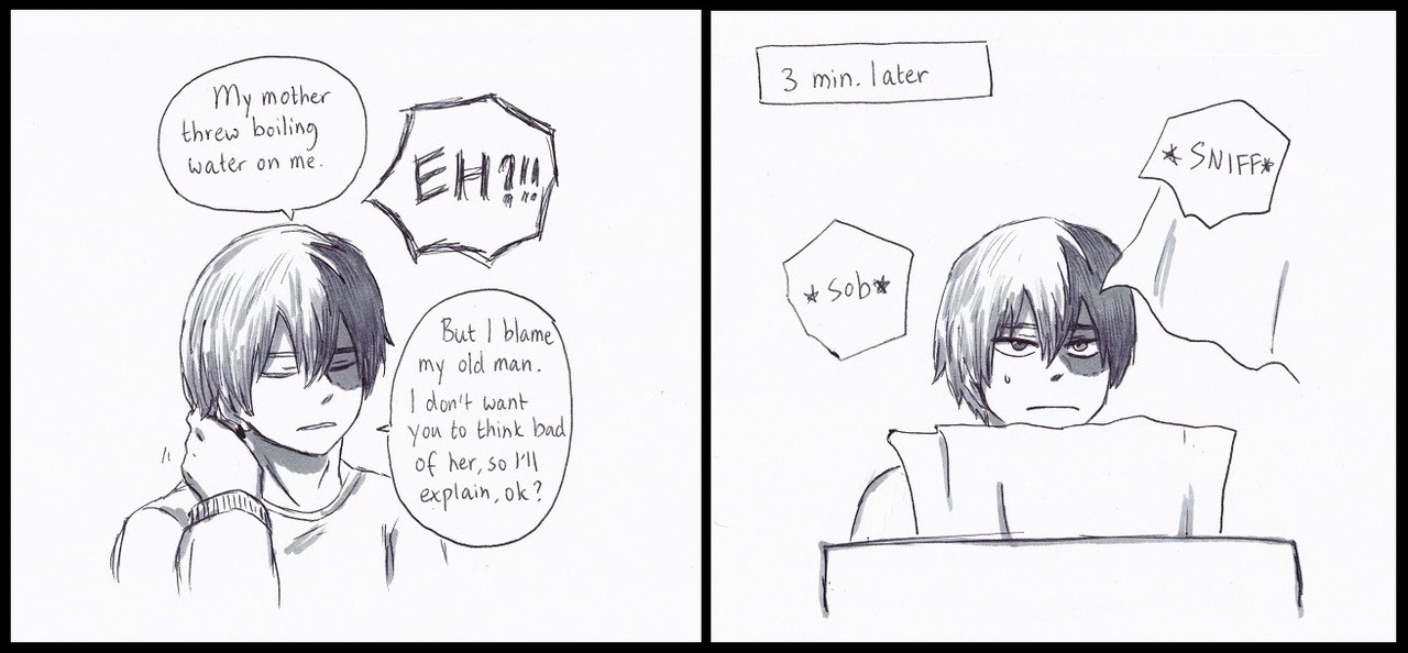 usa-chins:  Part 2  A comic I doodled after the U.A &amp; Shiketsu babysitting