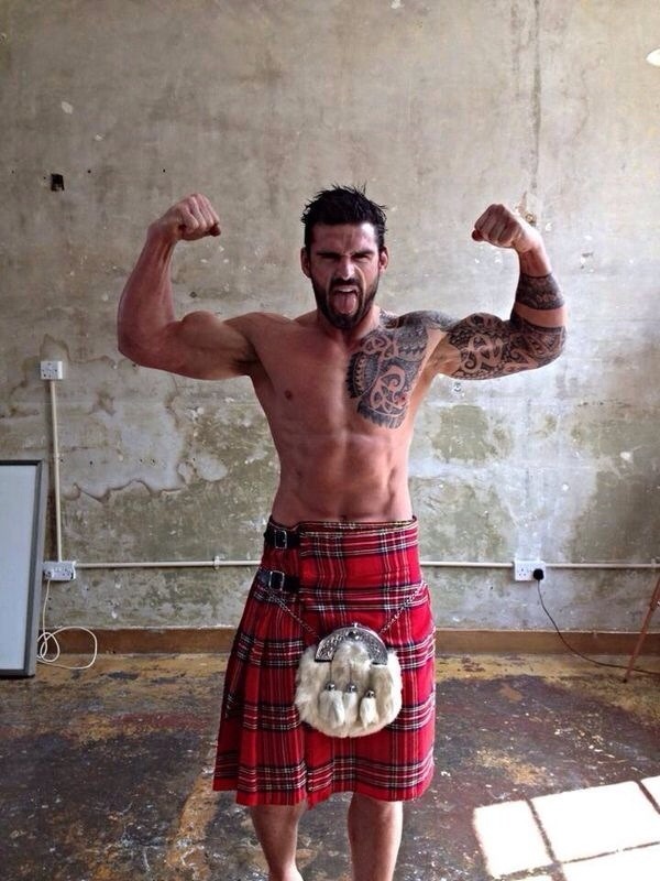 lilprincessn:  ysl123 Meet the love of my life!! ;)  He looks good in a kilt, right?
