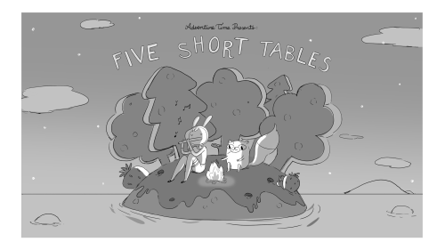 kingofooo:Five Short Tables - title carddesigned by Aleks Sennwaldpainted by Joy Angpremieres Thursd