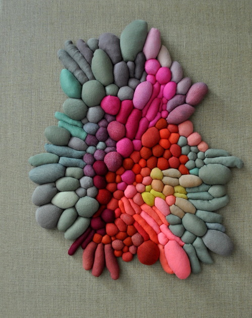 Porn itscolossal:  Textile Sculptures Created photos