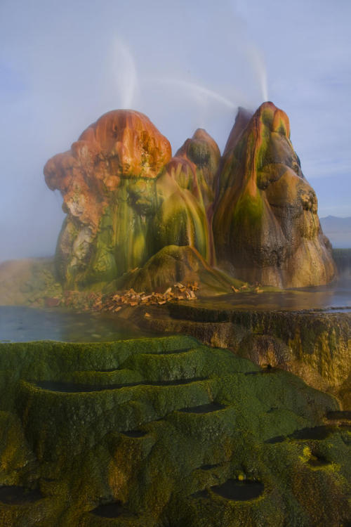 odditiesoflife:The Amazing Fly GeyserFly Geyser is not a very well known tourist attraction, even to