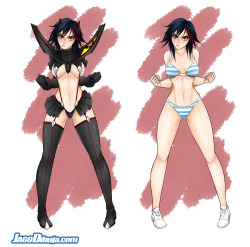 fandoms-females:  ER #8 - For Battle Or For Play ? You Decide ! ( matoi_ryuko_by_jagodibuja )  my babe~ &lt;3