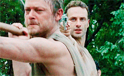 Rick + pointing gun