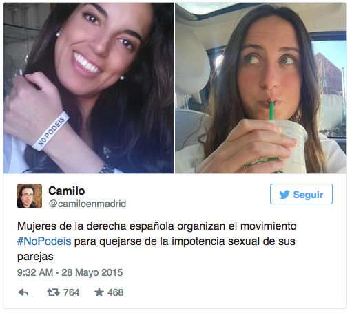 Pulsera #NoPodéis, la nueva 'power balance' "anti-Podemos" (y no es coña)