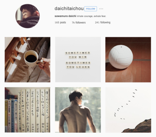 haikyuu!! aesthetic instagram profile (9/??)sawamura daichi