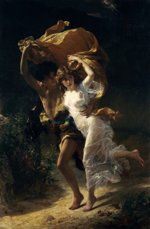  “The Storm（La Tempête）”Pierre Auguste Cot (17 February 1837 – 2 August 1883) was a French painter o