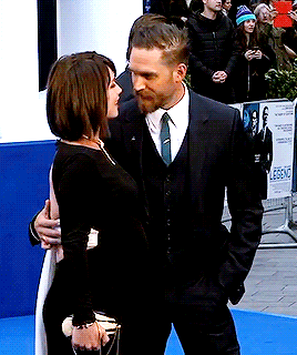 kinghardy:  Mr. &amp; Mrs. Hardy (feat. baby Hardy) at the UK premiere of Legend ❤️‍