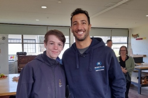 Dan Attended Rowville Secondary College In His Role As An Ambassador For Save The Children Australia