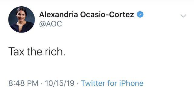 odinsblog:  When we say “tax the rich,” we mean nesting-doll yatch rich. For profit prison rich. Betsy DeVos, student-loan-shark rich.  Trick-the-country-into-war rich. Subsidizing-workforce-w-foodstamps rich.  Because THAT kind of rich is simply