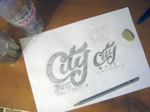 type-lover:  Lettering sketchby Kirill Richert