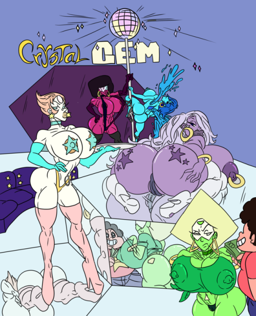 sun1sol: Crystal Gem Strip Joint!   Great and amazing colors by @yoyomaster333 who was cool enough to make these arts come to life, thank you so much! 