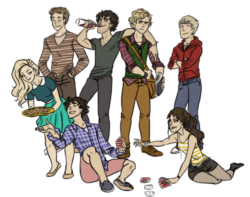 dinolaur:been working on some drabbles for a les mis modern college au so here’s the kids that have 