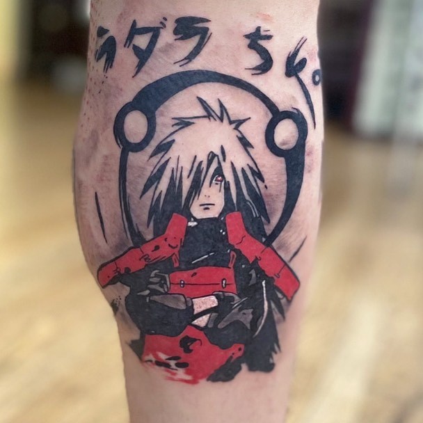Madara Uchiha cover up by Mike W. at Pair A Dice Tattoo in Tilton, New  Hampshire : r/tattoos