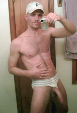 hungdudes:  Jockstrap Hung 