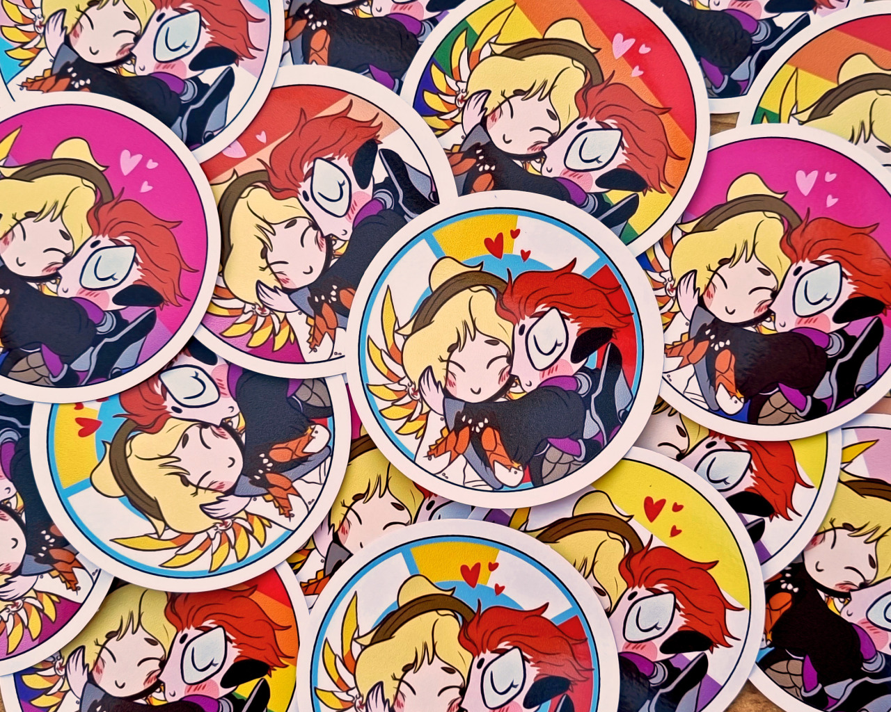 On the subject of stickers, I also have Moicy stickers up on my Etsy shop! So you can look at Moira and Angela being cute as much as I do 🥺  available in OW colours, or a collection of LGBT pride flags just in time for pride month 🏳️‍🌈😚 #moicy #I still love them so much #moira#moira overwatch#angela ziegler#mercy overwatch#overwatch2#Overwatch#mercy#mercy fanart#moira fanart#moira odeorain#Fanart#video games#stickers#etsy shop#etsy seller#gay pride#pride month#wlw#lesbian#transgender#nonbinary#Bisexual#gay#ow#ow2