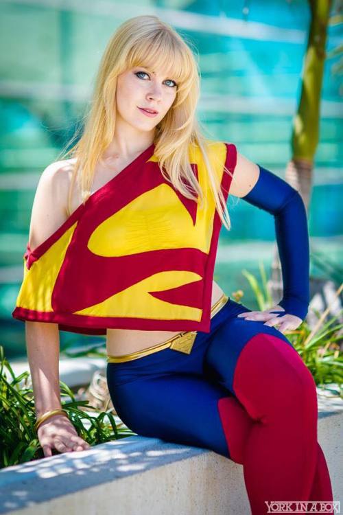 cosplayandgeekstuff:    Genevieve Marie (USA) as Supergirl (version based on Artgerm CG art)Photos by:   York In A Box  