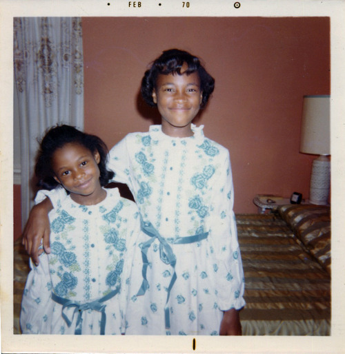 Sisters in Matching Dresses February, 1970 [Smith Family Album] ©WaheedPhotoArchive, 2014