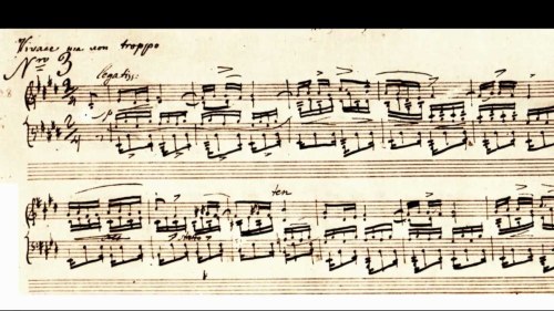 circuitfive:Manuscript pages from Frédéric Chopin’s piano works in the composer’s hand:Notes and doo