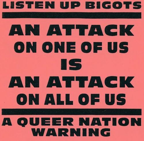 fuckyeahasexual: iron-sunrise: bi-trans-alliance:  “LISTEN UP BIGOTS — AN ATTACK ON ONE OF US IS AN 