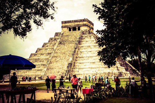 The architecture of Chichen Itza