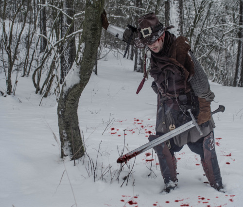 davio3d:  Witch hunter gearMe in my larp gear for my witch hunter role. Most of it (i.e not the metal plate) are handcrafted by myself. The costume is based alot of ideas from Warhammer, folklore, fantasy genre and own inspiration.Photographer: Cornelia