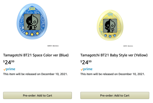 Tama-Palace — Bandai America Announces BT21 Tamagotchi's...