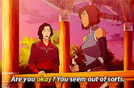 hairbender-asami:  Are you okay?  