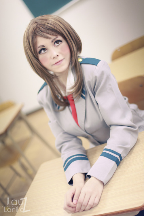 lauzlanille: Some photos of my Uraraka cosplay ^_^me as Uraraka Ochako Photo by Arzak  Sup