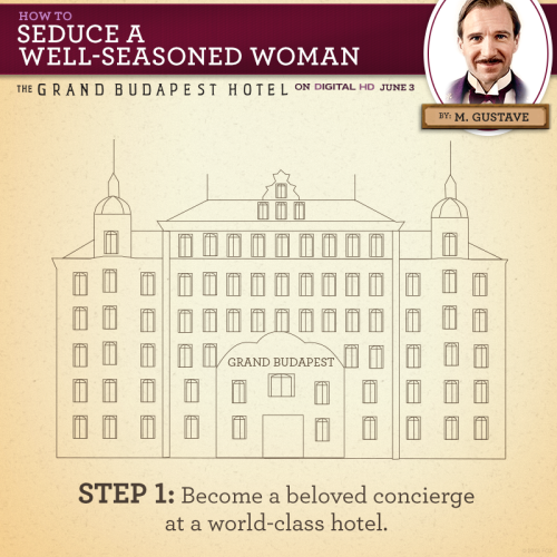 How to Seduce a Well Seasoned Woman by M. Gustave  Tired of all that fillet steak? M. Gustave can he