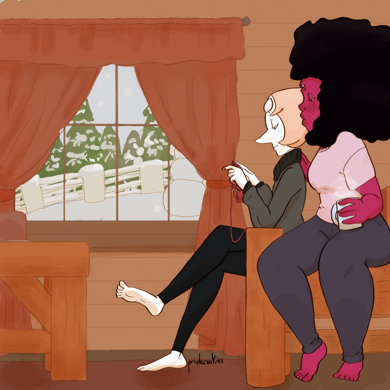 pridecookies:  Pearlnet bomb!  Day one: Vacation Pearl would probably be super good