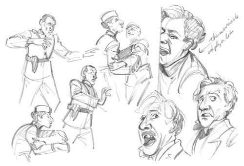 More sketches from The Grand Budapest Hotel