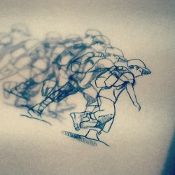 Animation in action! Stack of 15 drawings on tracing paper take on a life of their own