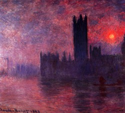 10   Houses of Parliament at Sunset ~ Claude Monet
