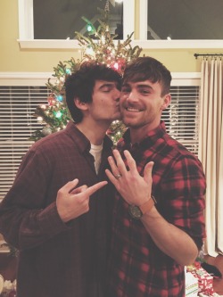 rceddpc:  thomas-garrett:  Last night I asked my boyfriend to marry me. It went well :)  Warms my heart! I love seeing this! beyond excited for you both :)