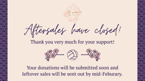 And with that, our aftersales have closed! We can&rsquo;t thank you enough for your support. Pro