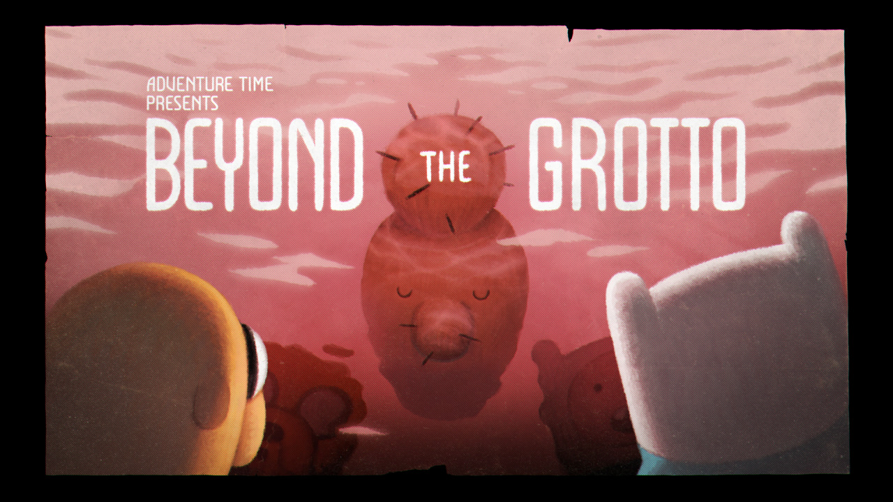 Beyond the Grotto - title carddesigned by Lindsay and Alex Small-Buterapainted by