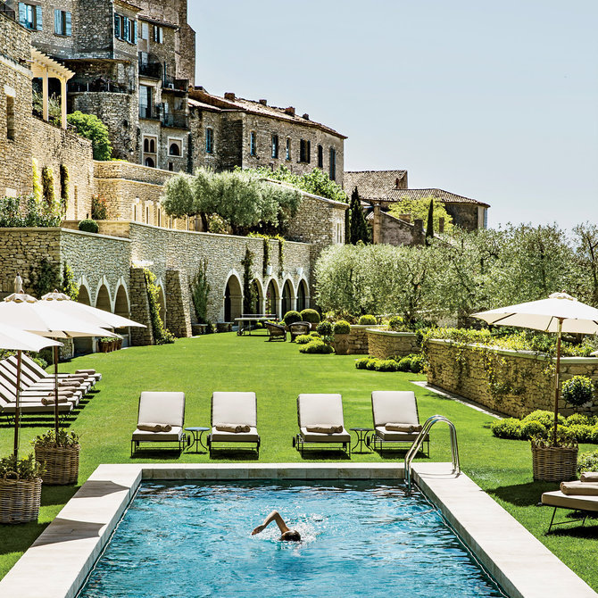 © Martin Morrell
Travel Tuesday: In Provence, France, the stunning, newly renovated chateau-turned-hotel La Bastide de Gordes (photo) features both indoor and outdoor pools and an amazing restaurant that serves impeccable New Provençal dishes, like...