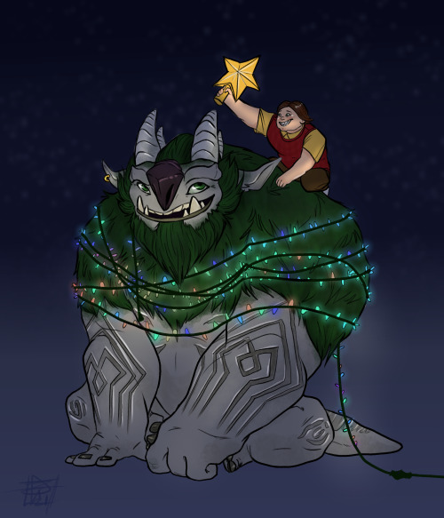 xxqueenxeno76xx: Happy Holidays, y’all! <3 I made some fanart for Trollhunters: Tales of Arcadia,