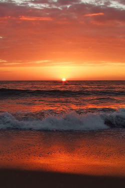 plasmatics-life:  Sunset over the sea ~ By Krzysztof Winiarski  