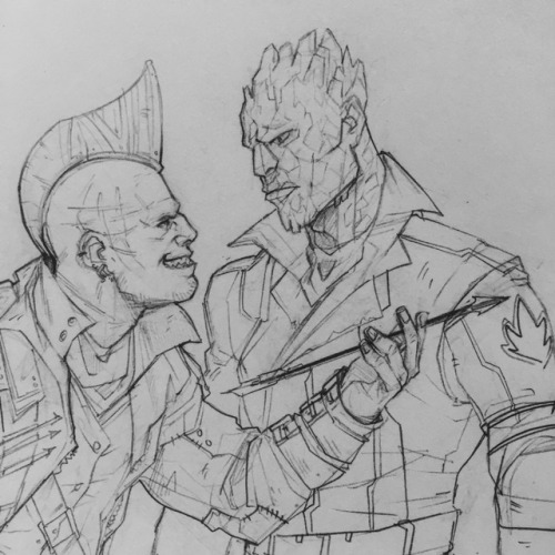 jasjuliet:Yondu Udonta and Martinex coming up together in Ogord’s ranks! I’m sure a younger Yondu we