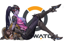 art-of-cg-girls:  overwatch widow maker and tracer by 재혁 장 