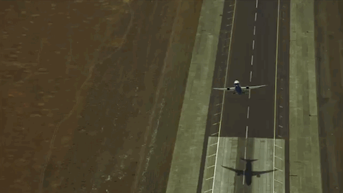 generalelectric:  The Boeing 787-9 Dreamliner, now powered by GE’s GEnx engines, shows off its acrobatics during a rehearsal for the 2014 Farnborough air show. GIFs courtesy of Boeing on YouTube. 