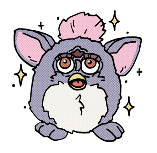 softservos: kah may-may oo-nye.., furby stickers are now available on my redbubble!! ✨ CHECK EM OUT 