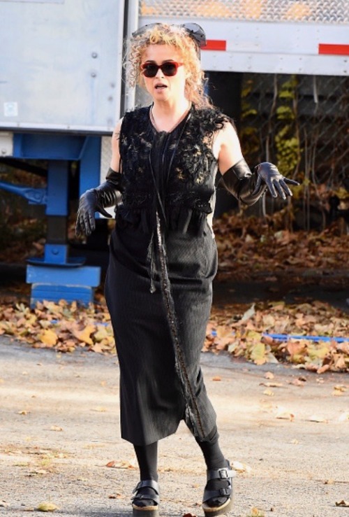 Helena Bonham Carter on the set of ‘Ocean’s Eight’ in Brooklyn, New York | 10/11/16.